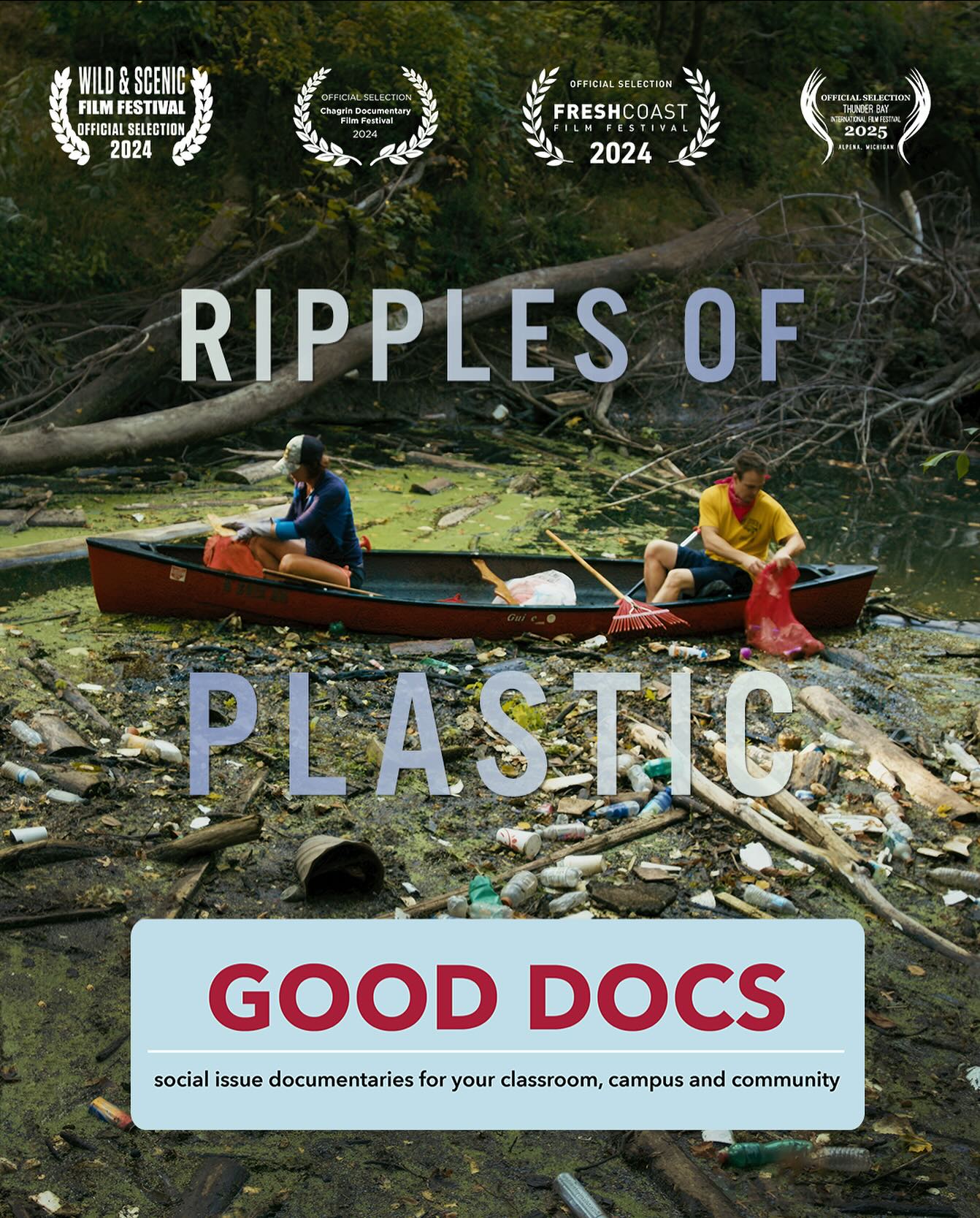 Ripples of Plastic is now available through GOOD DOCS @gooddocs, a distributor specializing in educational and nonprofit spaces. This new partnership will make the film accessible to classrooms, universities, and organizations looking to explore the issues of plastic pollution in the Great Lakes.